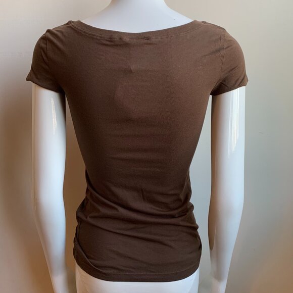 Billabong Vintage surf brown v neck logo printed t-shirt - Picture 3 of 3